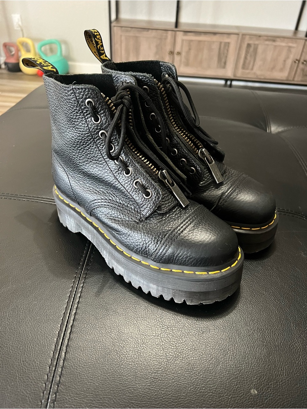 Dr. Martens Sinclair Platform Zip Women Boots - Black